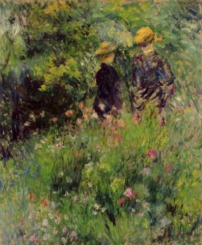 Pierre Auguste Renoir : Conversation in a Rose Garden